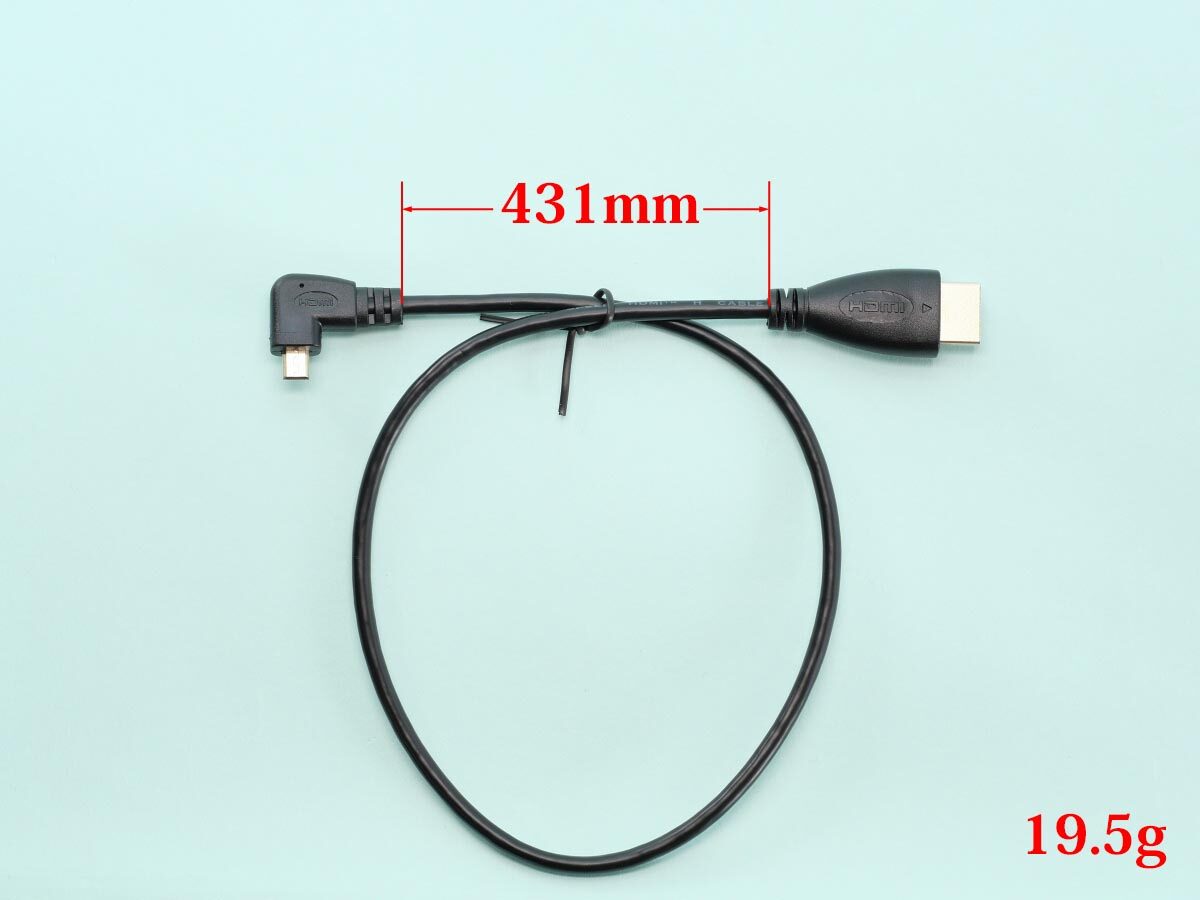 04
Cablecc L型マイクロHDMI：HDMI
長さ