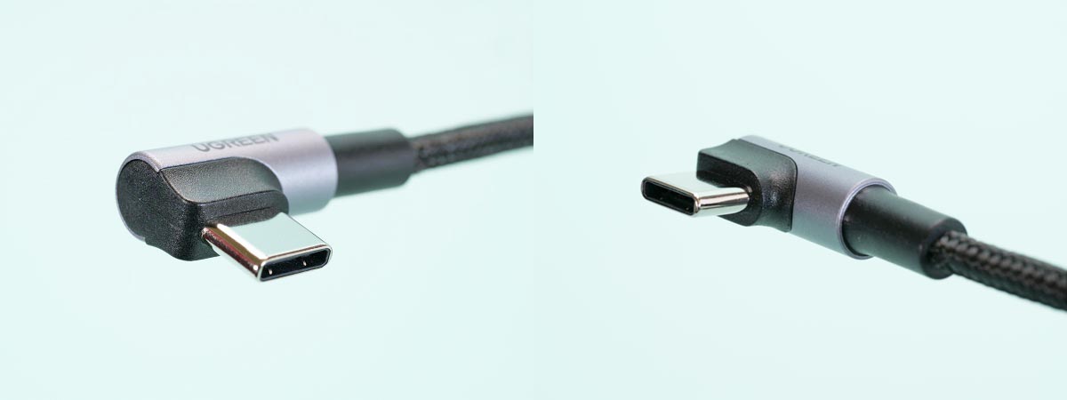 UGREEN USB-C、L型ケーブル