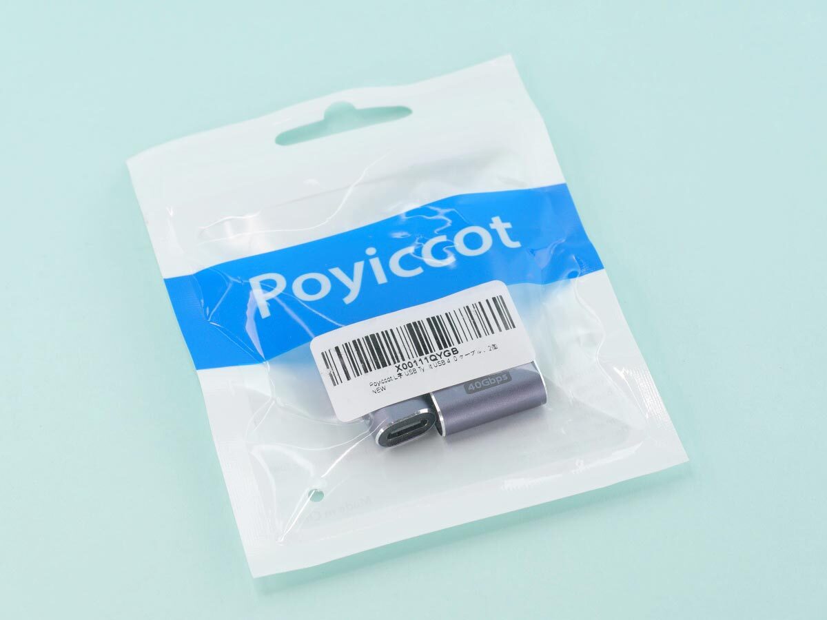 01
Poyiccot USB Type C L字アダプタ
パッケージ