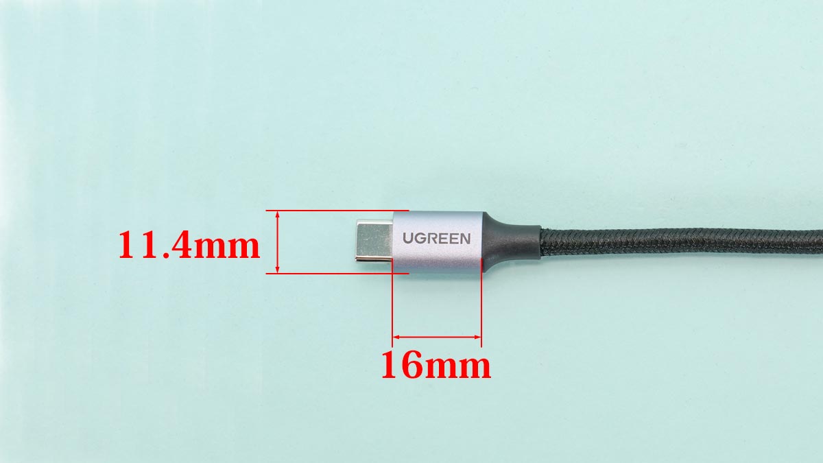 06
UGREEN USB変換ケーブル 70889
寸法_USB-Cオス